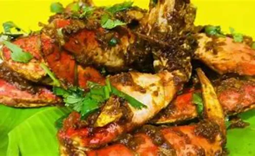 Crab Varuval with Rice